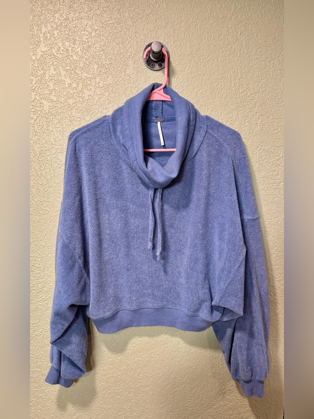 Free People Cowl Drawstring Sweater XS